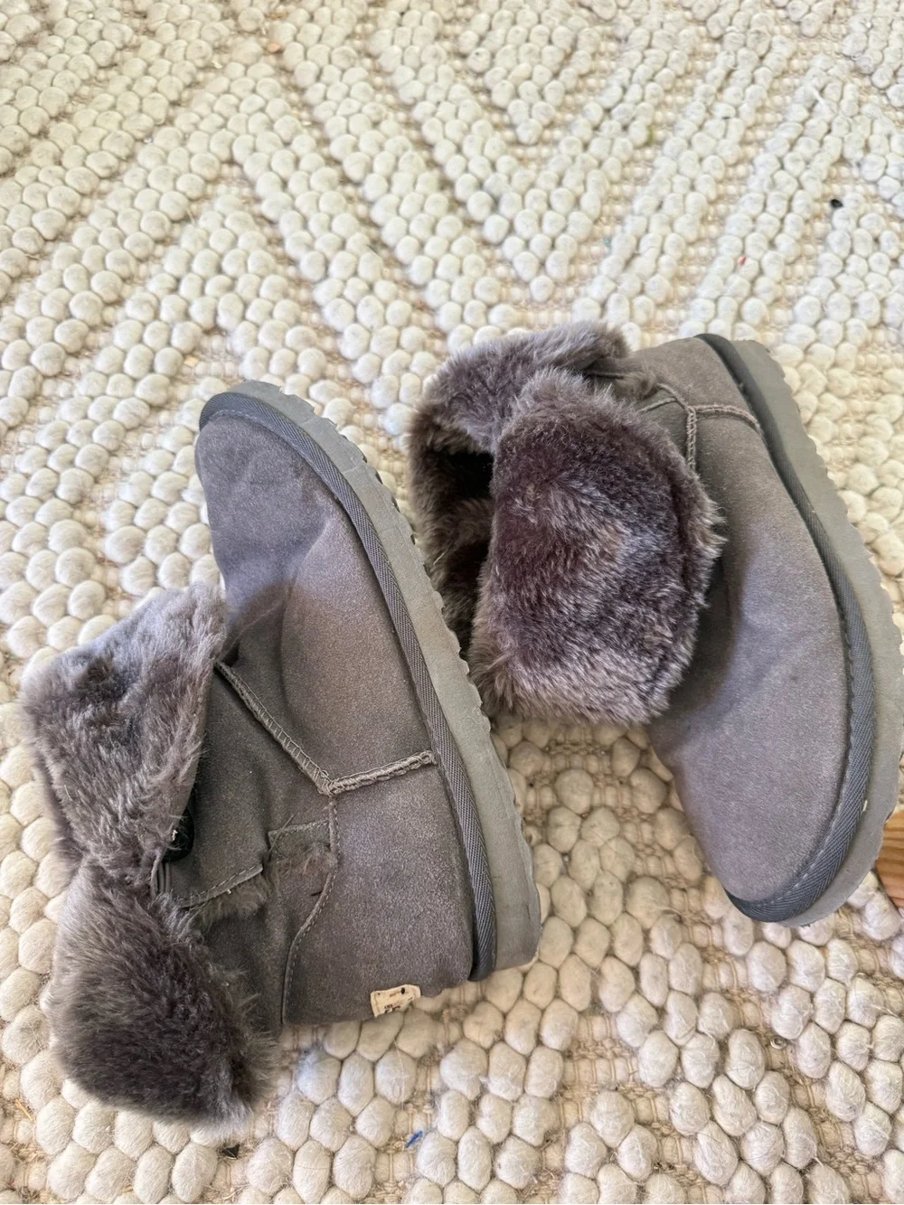 UGG suede  Faux Fur Lined Women's boots size 9
